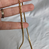 Pair of Two Gold Tone Chain Necklaces