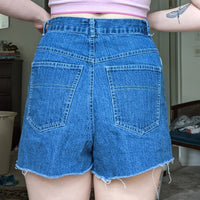 Cutoff Ultra High Waisted Denim Shorts