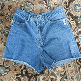 Cutoff Ultra High Waisted Denim Shorts