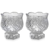 Pair of Crystalline Marquis by Waterford Newberry Votives