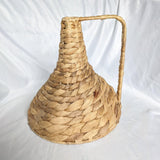 Wicker Handle Jug Vase