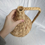 Wicker Handle Jug Vase