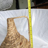 Wicker Handle Jug Vase