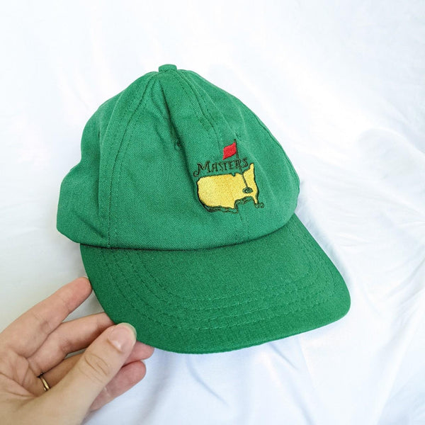 Green Vintage Masters Golf Hat made by Derby Cap