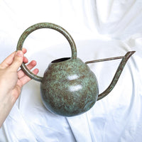 Metal Turquoise Sculptural Watering Can