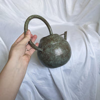 Metal Turquoise Sculptural Watering Can