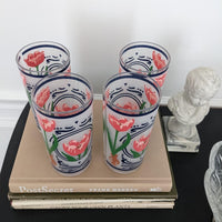 Set of 4 Stotter Plastic Tulip Drinking Cups