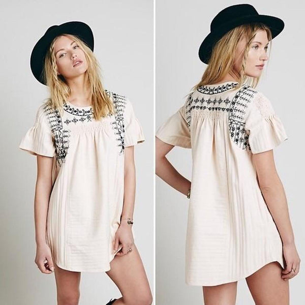 Free People New Romantics Heritage Embroidered Tunic