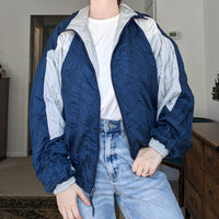 Blue Vintage Windbreak Bomber Jacket