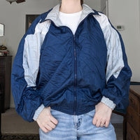 Blue Vintage Windbreak Bomber Jacket