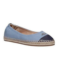 Coach Camryn Blue Leather Espadrilles Flats