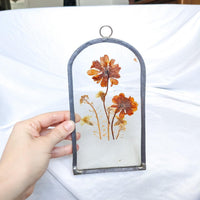 Arch Glass Vintage Pressed Flower Wall Art