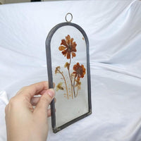Arch Glass Vintage Pressed Flower Wall Art