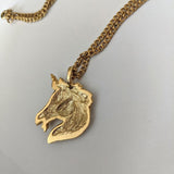 Gold Unicorn Necklace