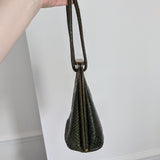 Green Snakeskin Bucket Purse