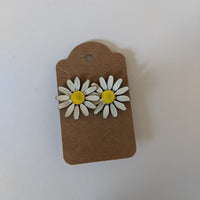 Daisy Enamel Clip-On Earrings