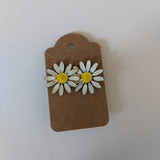 Daisy Enamel Clip-On Earrings