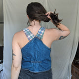 Overalls Plaid Tank