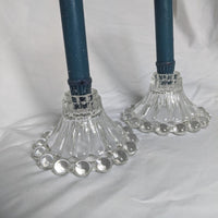 Crystal Imperial Candlewick Candle Holder Set