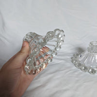 Crystal Imperial Candlewick Candle Holder Set