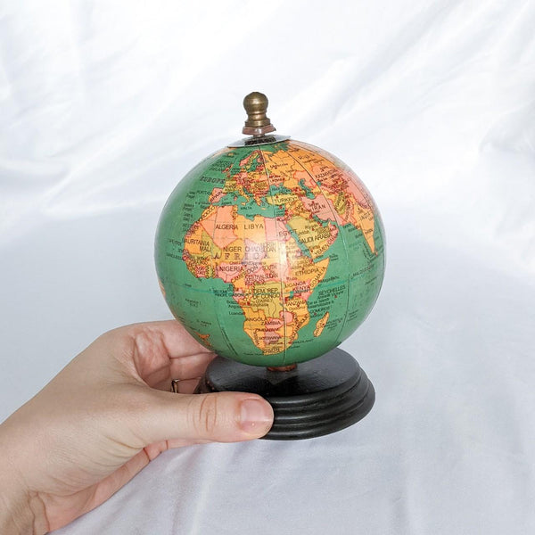 Mini Decorative Spinning Globe Figurine