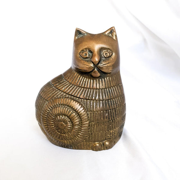 Brass MCM Cat Figurine