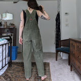 Squeeze Jeans Jeanswear Olive Green Vintage Corduroy Overalls